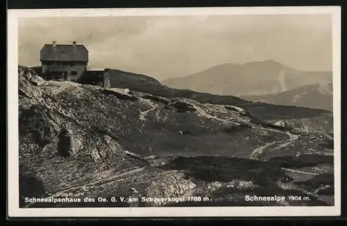 AK Schneealpenhaus, Berghütte des Oe. G. V.