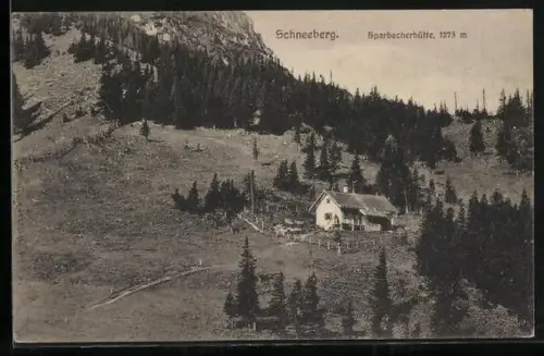 AK Sparbacherhütte, Schneeberg, Berghütte