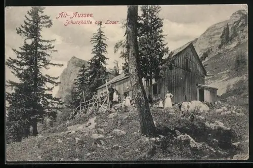 AK Alt-Aussee, Schutzhütte am Loser