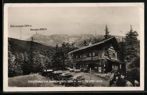 AK Schutzhaus am Pinkenkogel, Pächter Otto Lache