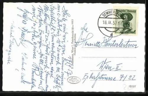 AK Spital am Semmering, Enzian-Hütte, Aussenansicht