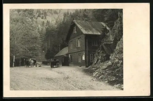 AK Reichenau an der Rax, Hirschwang, Weichtalwirtshaus im Weichtal