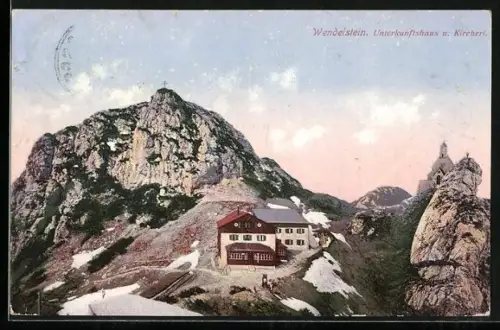 AK Wendelstein mit Unterkunftshaus & Kircherl