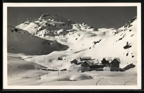 AK Seekarhaus, Radstädter Tauern und Seekarspitze im Schnee