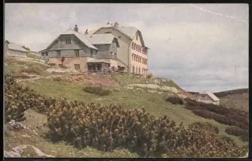 AK Erzherzog Otto-Hütte, Schutzhaus, Pächter Camillo Kronich, Rax