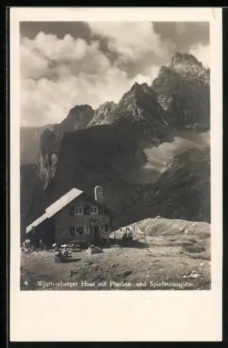 AK Württemberger Haus, Partie mit Planken und Spiessrutenspitze
