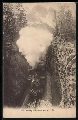 AK Brünig, Bergbahn an der Passhöhe