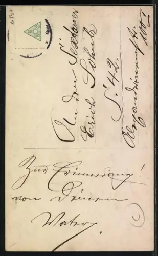 AK 11. 12. 13, Ein selten Datum ist`s fürwahr, man schreibt`s erst wieder in 100 Jahr, e. Mädchen sitzt auf einer Uhr