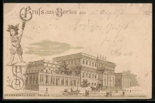 Lithographie Berlin, Kronprinzliches Palais