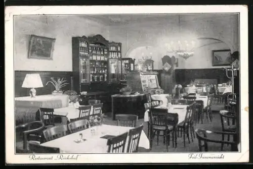 AK Berlin-Schöneberg, Restaurant Reichshof, Inh. Max Raband, Grunewaldstrasse 65