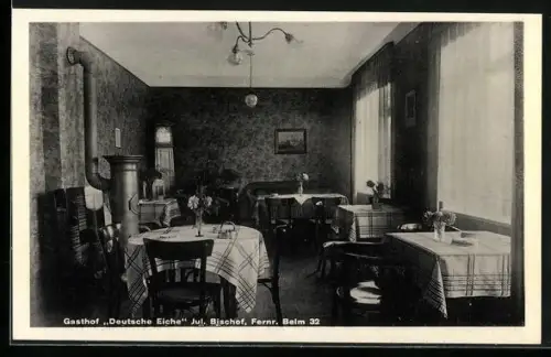 AK Belm, Innenansicht des Gasthof Deutsche Eiche