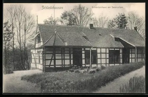 AK Schledehausen / Bissendorf, Gasthof Schweizerhaus am Sanatorium