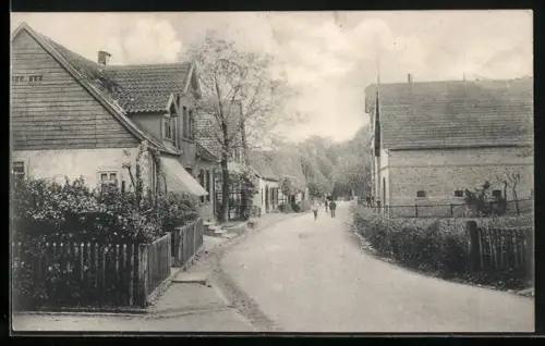 AK Schledehausen / Bissendorf, Strassenpartie mit Wohnhäusern