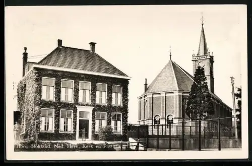 AK Hoog Blokland, Ned. Herv. Kerk en Pastorie