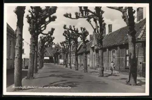 AK Noordwijk, Pickestraat met Wilhelminahofje