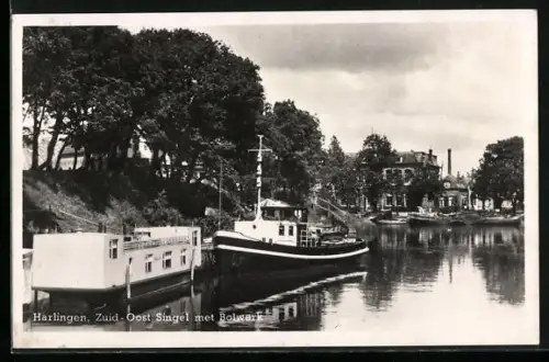 AK Harlingen, Zuid-Oost Singel met Bolwerk
