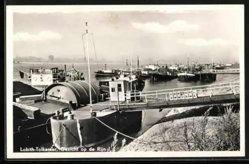 AK Lobith-Tolkamer, Gezicht op de Rijn