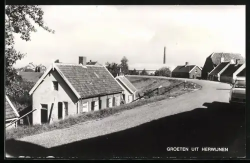 AK Herwijnen, Strassenpartie mit Wohnhäusern