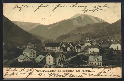AK Grosshollenstein, Ortspartie mit Gamsstein und Voralpe