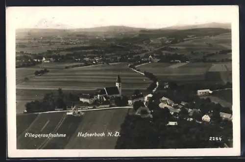 AK Hafnerbach /N.-D., Ortsansicht vom Flugzeug aus