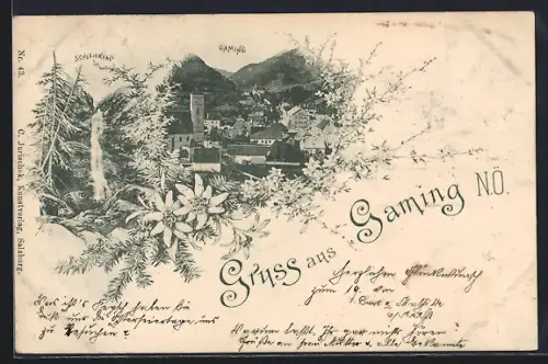 AK Gaming, Ortsansicht und Schleierfall