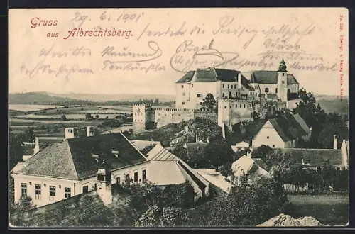 AK Albrechtsberg an der Grossen Krems, Blick zur Burg