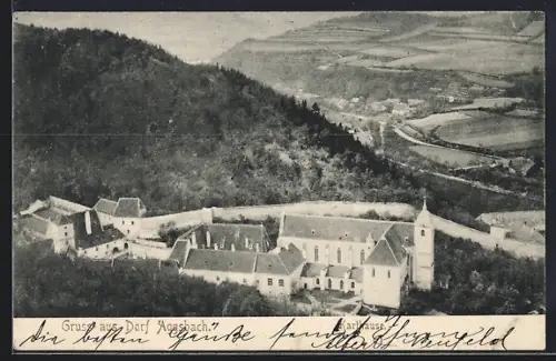 AK Aggsbach, Karthause mit Blick in das Tal