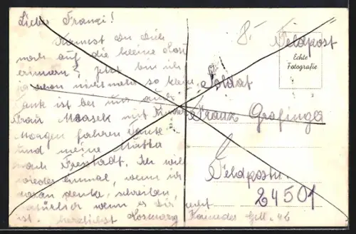 AK Hellmonsödt /Ob.-Donau, Donaupartie mit Blick auf die Kirche