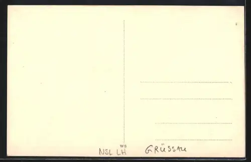 AK Grüssau, Kloster übers Wasser