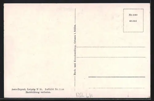 AK Grüssau /Schles., Benediktiner-Abtei vom Flugzeug aus