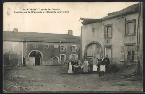 AK Saint-Benoit, Quartier de la Brasserie et Chapelle provisoire