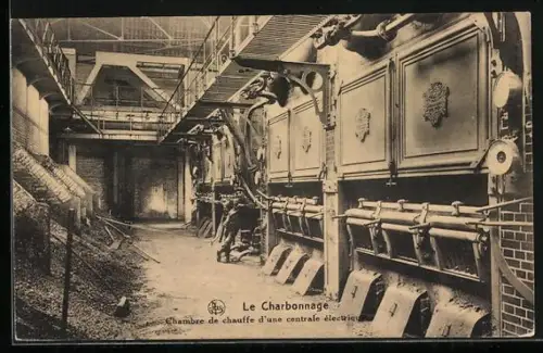 AK Le Charbonnage, Chambre de chauffe d`une centrale électrique, Kohlekraftwerk