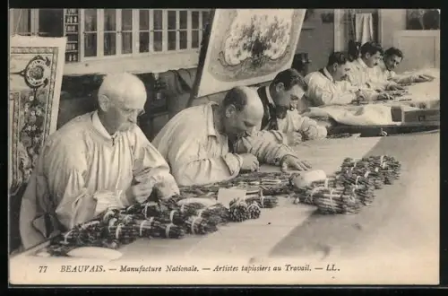 AK Beauvais, Manufacture Nationale, Artistes tapissiers au Travail