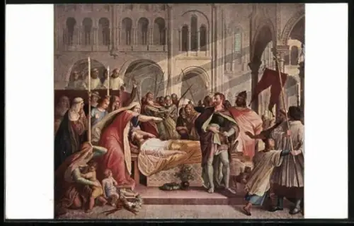 AK Nibelungen, Das Bahrgericht, Kriemhilde erkennt Hagen als Mörder