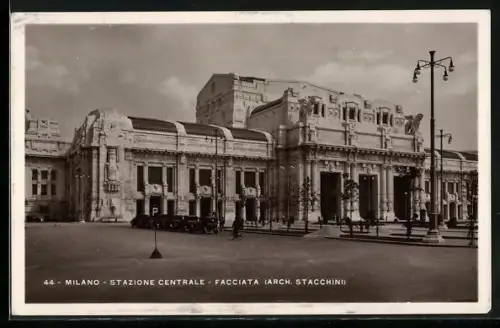 AK Milano, Stazione Centrale, Facciata, Bahnhof