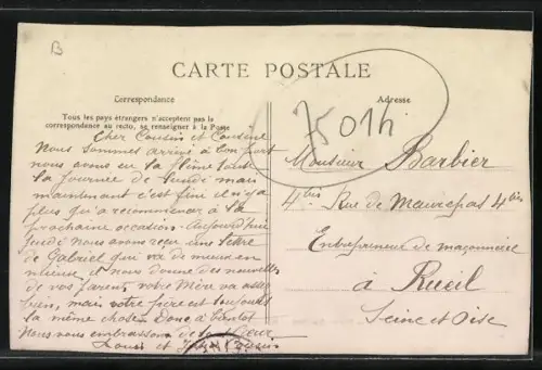 AK Paris XIV, Place Denfert, Monument a Charlet, Müssiggänger am Denkmal