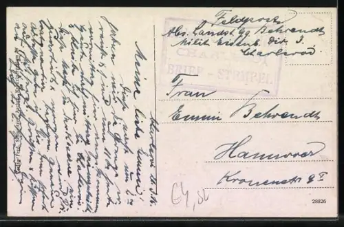 AK Herbesthal, Bahnbrücke Belgien-Deutschland