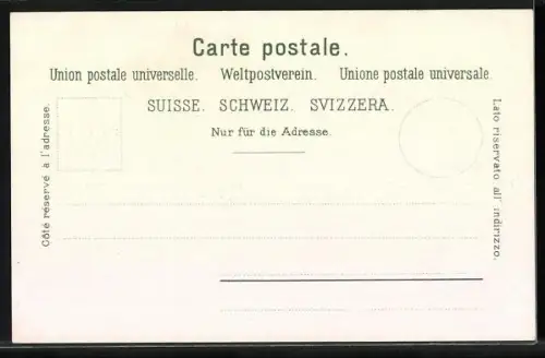 AK Wädensweil, Ortsansicht mit Bahnhof