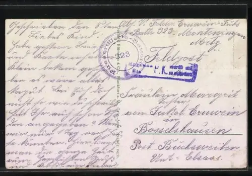 AK Metz, Kaiser-Wilhelm-Ring mit Spaziergänger