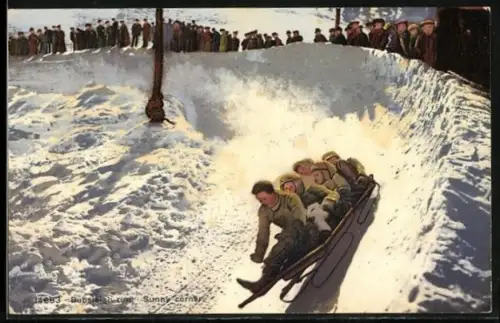 AK St. Moritz, Bobsleigh-run, Sunny corner, Bobrennen