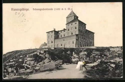AK Schneegruben-Baude, Totalansicht