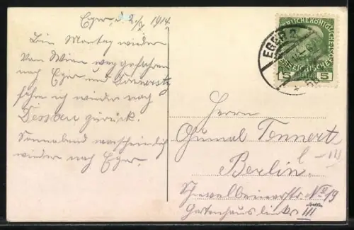 AK Eger, Ortsansicht, Kaiserburg