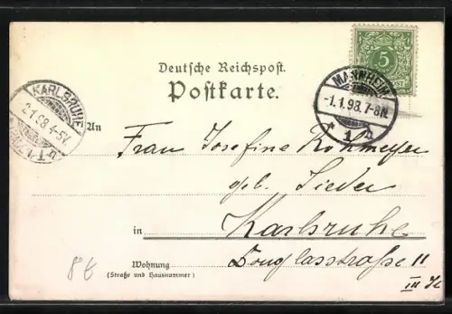 Künstler-AK Karl Mutter: Mainau, Ortsansicht