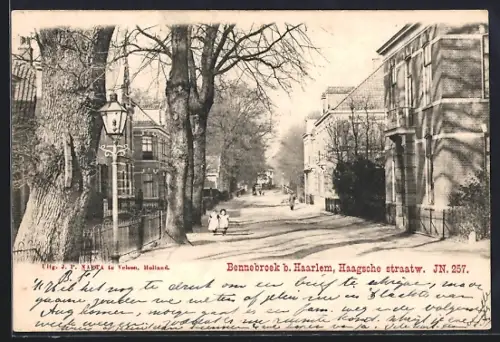 AK Bennebroek b. Haarlem, Haagsche straatw.