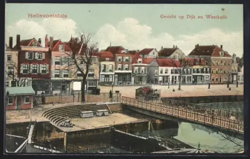 AK Hellevoetsluis, Gezicht op Dijk en Westkade