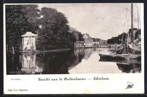 AK Schiedam, Gezicht aan de Buitenhaven