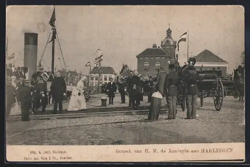 AK Harlingen, Bezoek van H. M. de Koningin