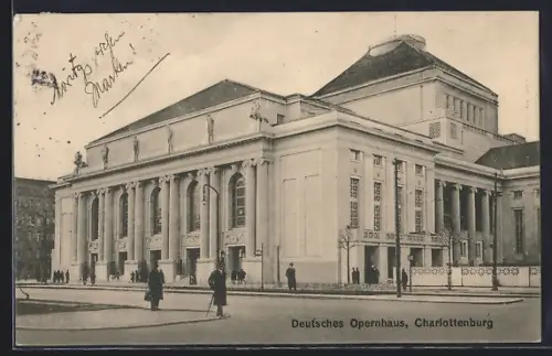 AK Berlin-Charlottenburg, Deutsches Opernhaus