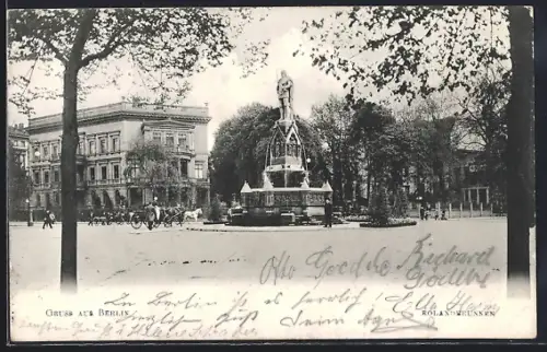 AK Berlin-Tiergarten, Rolandbrunnen