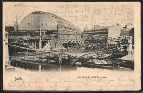 AK Berlin, Bahnhof Friedrichstrasse